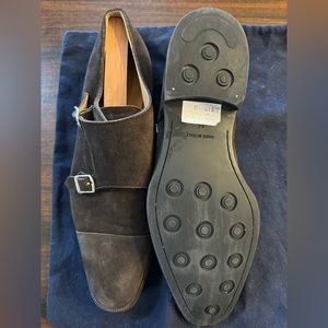 Brown double monk strap Suitsupply shoes